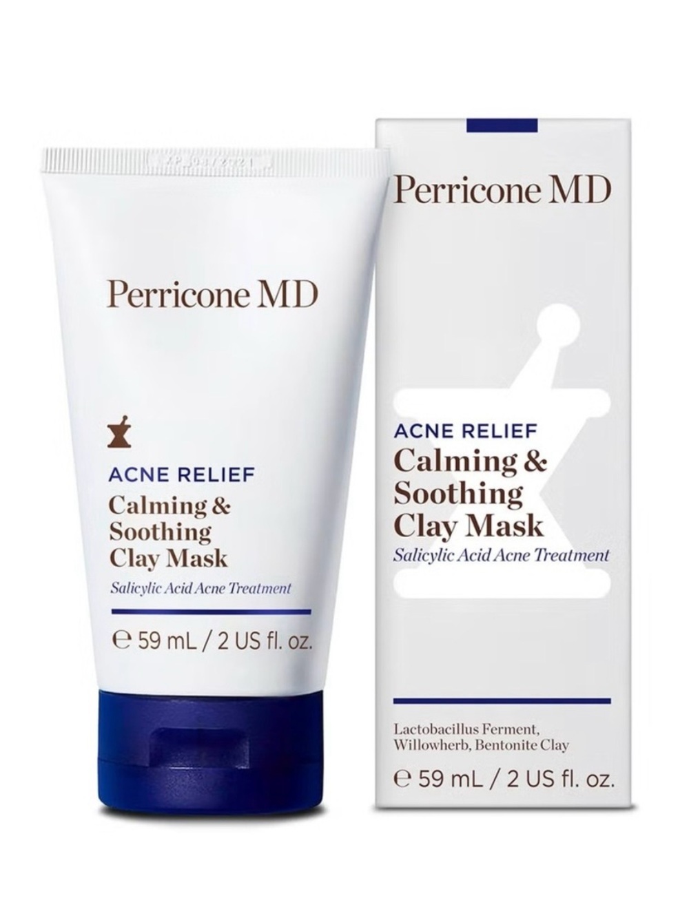 Perricone MD Acne Relief Calming & Soothing Clay Mask 2 fl oz Salicylic Acid